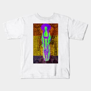 Gustav Klimt's Portrait of Adele Bloch-Bauer (Remix by SABRE) Kids T-Shirt